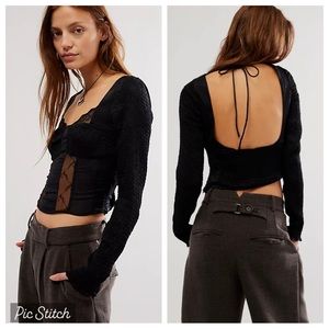Free People Once You Realize Corset Top NWT Small